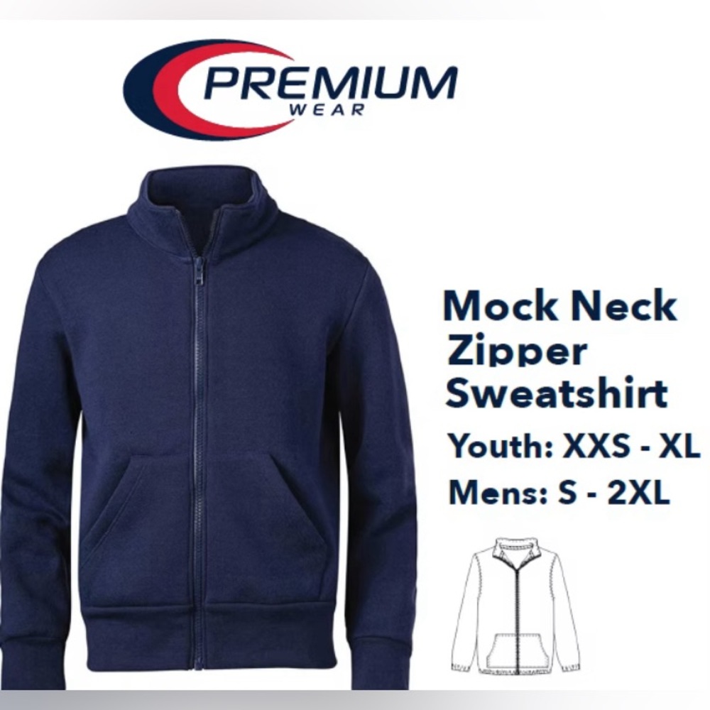 PREMIUM WEAR AUTHENTIC SPORTSWEAR MOCK NECK Sweatshirt